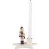 Clayre & Eef 6CE2253 Kandelaar Notenkraker Beige Rood 15x14x12cm