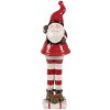 Clayre & Eef 6CE2264 Decoratie Kerstman 7x7x23 cm Rood/Wit