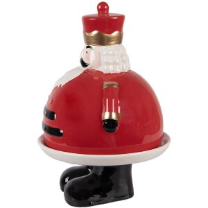Clayre & Eef 6CE2267 Decoratieschaal met Deksel 17x25 cm rood