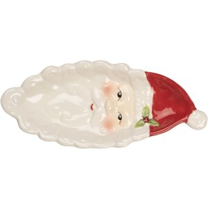 Clayre & Eef 6CE2318 Schaal 11x25x3 cm Keramiek Landelijk