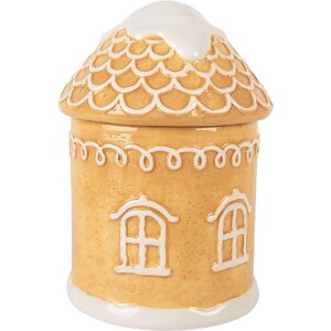 Clayre & Eef 6CE2363 Voorraadpot met deksel 13x17 cm