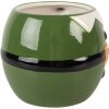 Clayre & Eef 6CEMU0217 Beker 14x11x9 cm Groen/Zwart 450 ml