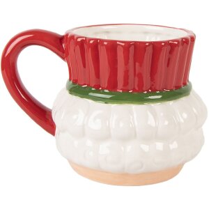 Clayre & Eef 6CEMU0221 Beker 14x11x10 cm 350 ml Dolomiet Keramiek