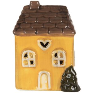 Clayre & Eef 6CE2268 Decoratie Huis met LED 7x6x10 cm
