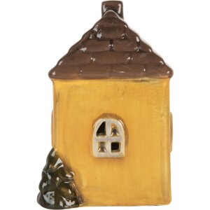 Clayre & Eef 6CE2268 Decoratie Huis met LED 7x6x10 cm