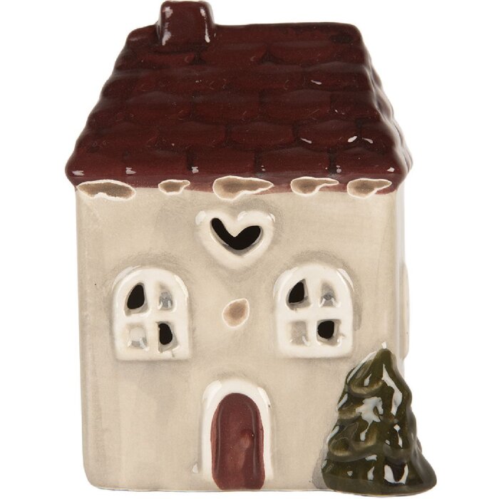 Clayre & Eef 6CE2269 Decoratiehuis met LED 7x6x10 cm