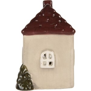 Clayre & Eef 6CE2269 Decoratiehuis met LED 7x6x10 cm
