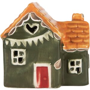 Clayre & Eef 6CE2270 Decoratiehuis met LED 8x6x8 cm