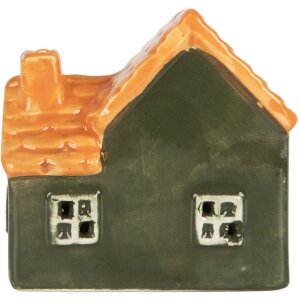 Clayre & Eef 6CE2270 Decoratiehuis met LED 8x6x8 cm
