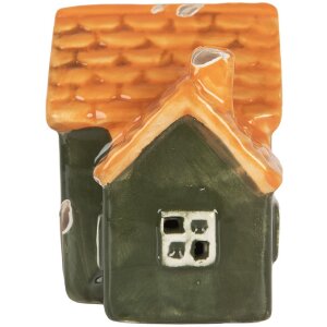 Clayre & Eef 6CE2270 Decoratiehuis met LED 8x6x8 cm