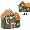 Clayre & Eef 6CE2270 Decoratiehuis met LED 8x6x8 cm
