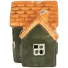 Clayre & Eef 6CE2270 Decoratiehuis met LED 8x6x8 cm