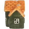 Clayre & Eef 6CE2270 Decoratiehuis met LED 8x6x8 cm