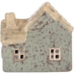 Clayre & Eef 6CE2272 Decoratie Huis met LED 8x6x8 cm