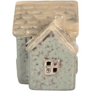 Clayre & Eef 6CE2272 Decoratie Huis met LED 8x6x8 cm