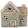 Clayre & Eef 6CE2272 Decoratie Huis met LED 8x6x8 cm