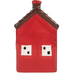 Clayre & Eef 6CE2273 Decoratie Huis met LED 6x6x10 cm