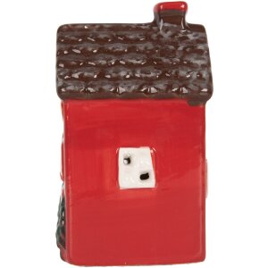 Clayre & Eef 6CE2273 Decoratie Huis met LED 6x6x10 cm