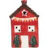 Clayre & Eef 6CE2273 Decoratie Huis met LED 6x6x10 cm