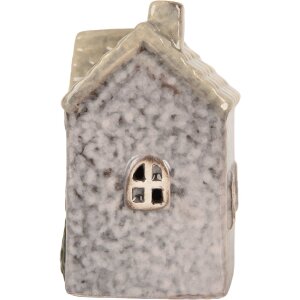Clayre & Eef 6CE2275 Decoratie Huis met LED 6x6x10 cm