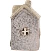 Clayre & Eef 6CE2275 Decoratie Huis met LED 6x6x10 cm