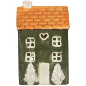 Clayre & Eef 6CE2276 Kandelaar Huis 9x8x15 cm