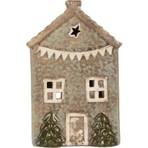 Clayre & Eef 6CE2281 Kandelaar Huis 10x8x15 cm