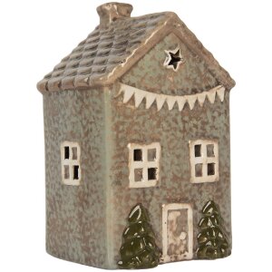 Clayre & Eef 6CE2281 Kandelaar Huis 10x8x15 cm