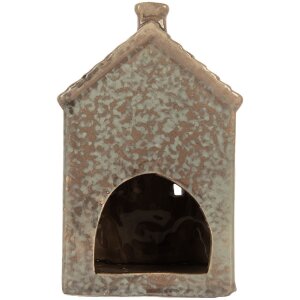 Clayre & Eef 6CE2281 Kandelaar Huis 10x8x15 cm