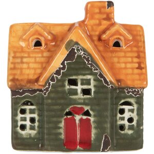 Clayre & Eef 6CE2282 Decoratiehuis met LED 8x5x8 cm