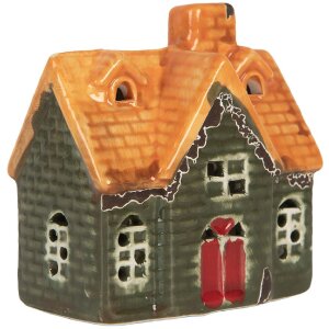 Clayre & Eef 6CE2282 Decoratiehuis met LED 8x5x8 cm
