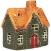 Clayre & Eef 6CE2282 Decoratiehuis met LED 8x5x8 cm
