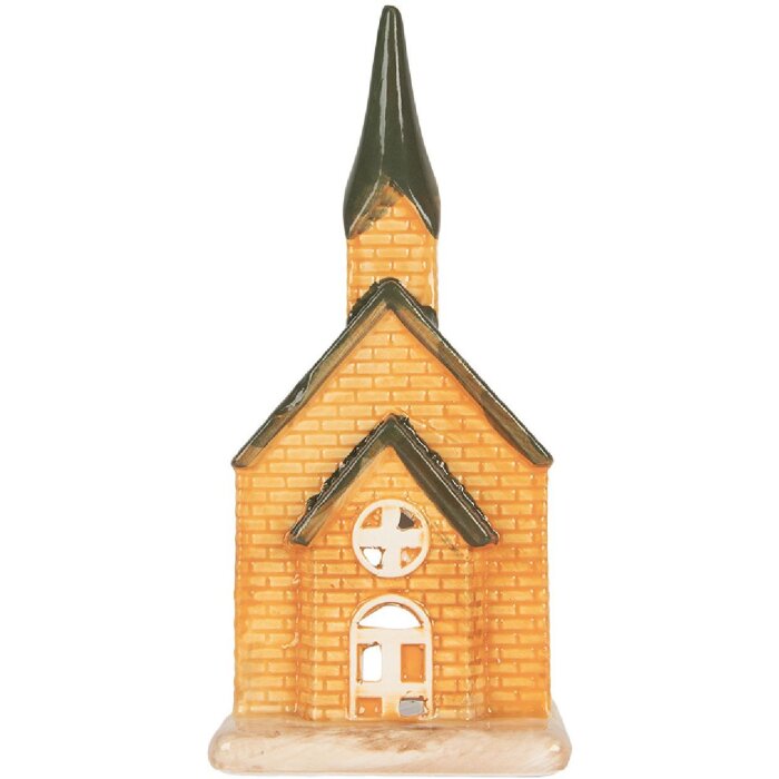 Clayre & Eef 6CE2287 Kandelaar Huis 9x8x21 cm