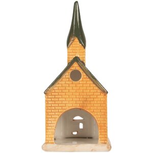 Clayre & Eef 6CE2287 Kandelaar Huis 9x8x21 cm