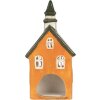 Clayre & Eef 6CE2288 Kandelaar Huis 10x7x21 cm Oranje Groen