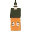 Clayre & Eef 6CE2288 Kandelaar Huis 10x7x21 cm Oranje Groen