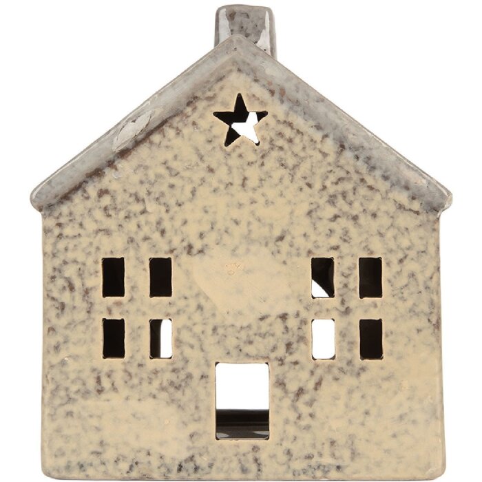 Clayre & Eef 6CE2289 Kandelaar Huis 13x8x15 cm
