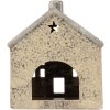 Clayre & Eef 6CE2289 Kandelaar Huis 13x8x15 cm