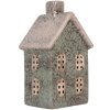 Clayre & Eef 6CE2292 Kandelaar Huis Groen Roze 8x7x14 cm