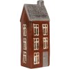 Clayre & Eef 6CE2295 Kandelaar Huis 10x7x26 cm Bruin Grijs