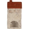 Clayre & Eef 6CE2296 Kandelaar Huis 12x8x24 cm Beige/Bruin