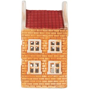 Clayre & Eef 6CE2299 Kandelaar Huis 9x10x19 cm