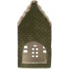 Clayre & Eef 6CE2301 Kandelaar Huis 7x7x14 cm Grijs-Groen