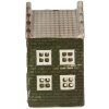 Clayre & Eef 6CE2301 Kandelaar Huis 7x7x14 cm Grijs-Groen