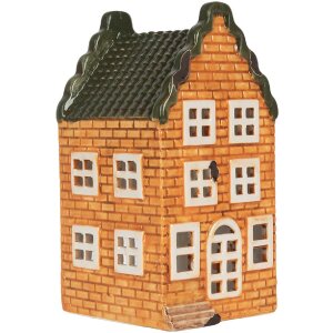 Clayre & Eef Kandelaar Huis 9x10x19 cm