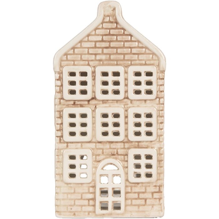 Clayre & Eef 6CE2305 Kandelaar Huis 9x10x19 cm