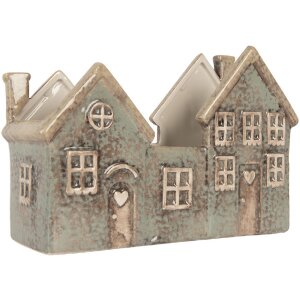 Clayre & Eef 6CE2306 Kandelaar Huis 22x9x15 cm