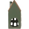 Clayre & Eef 6CE2312 Kandelaar Huis 9x8x19 cm Groen