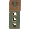 Clayre & Eef 6CE2312 Kandelaar Huis 9x8x19 cm Groen