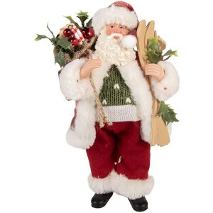 Clayre & Eef 66356 Decoratie Kerstman 16x13x27 cm